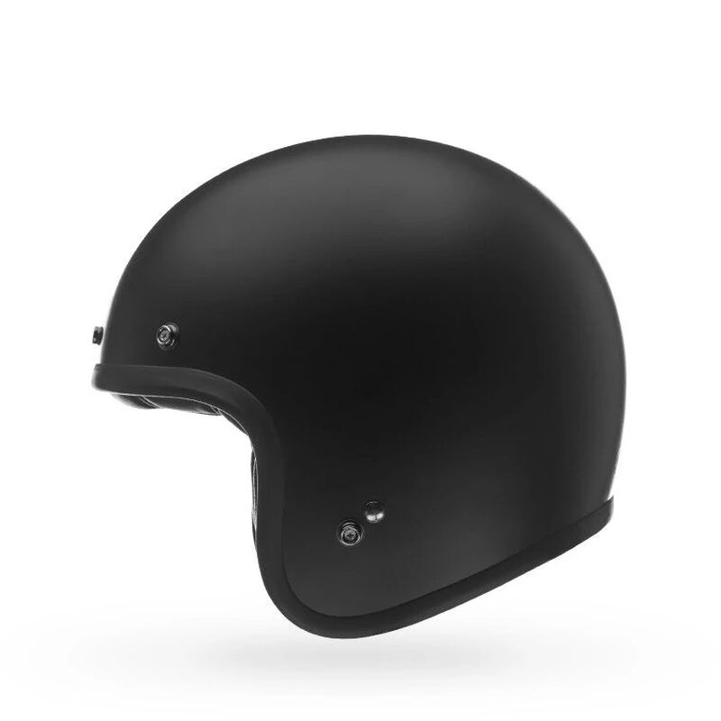 Bell Custom 500 Solid Open Face Motorcycle Helmet - Side Profile View