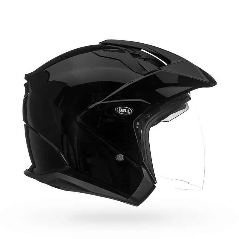 Bell Mag-9 Solid Open Face Motorcycle Helmet - Side Profile View