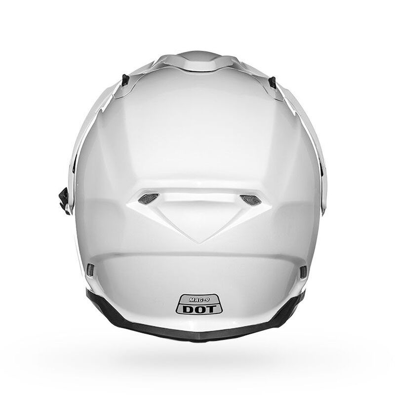 Bell Mag-9 Solid Open Face Motorcycle Helmet - Back View