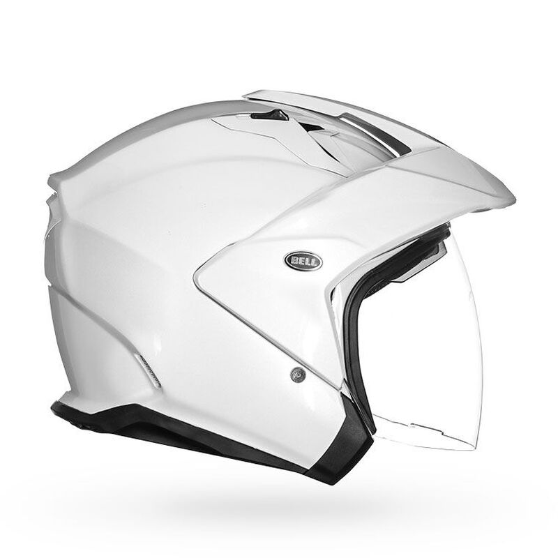 Bell Mag-9 Solid Open Face Motorcycle Helmet - Side Profile View