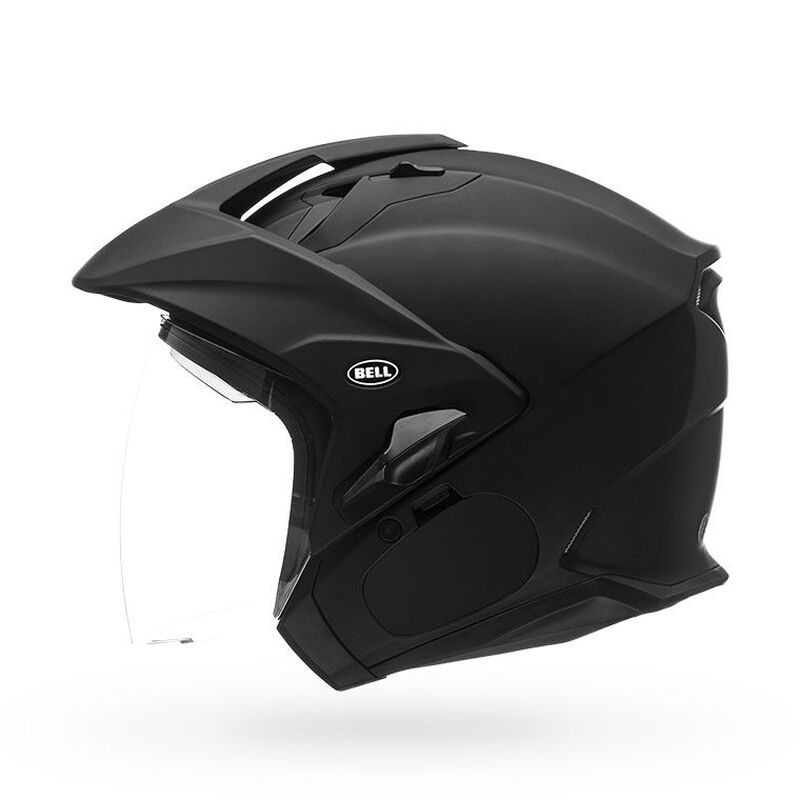 Bell Mag-9 Solid Open Face Motorcycle Helmet - Side Profile View