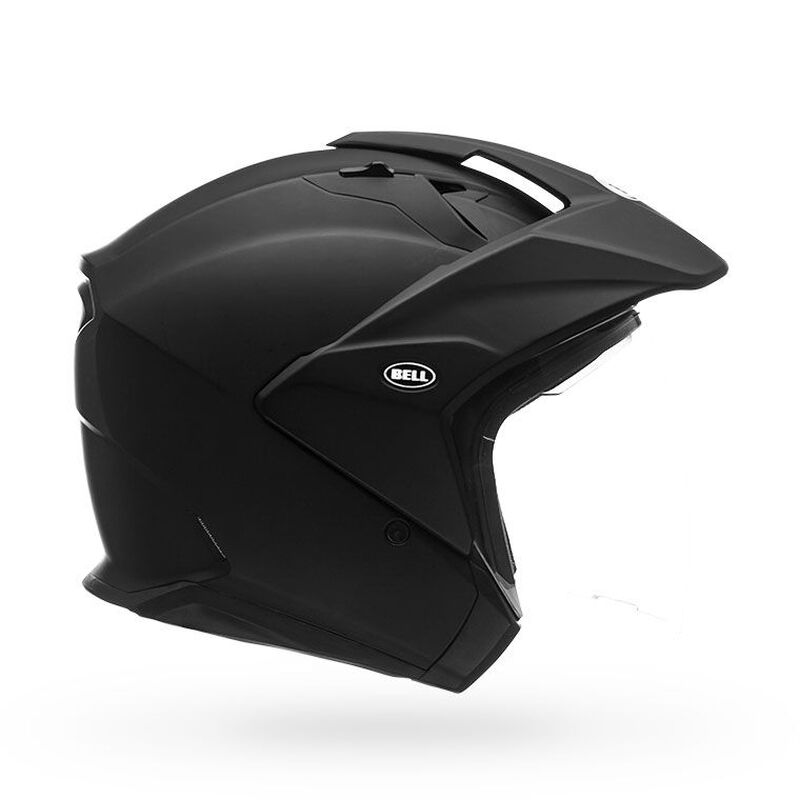 Bell Mag-9 Solid Open Face Motorcycle Helmet - Side Profile View