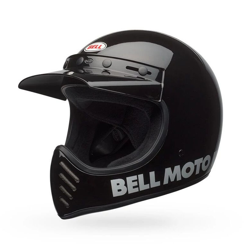 Bell Moto-3 Classic Solid Full Face Motorcycle Helmet - Front View