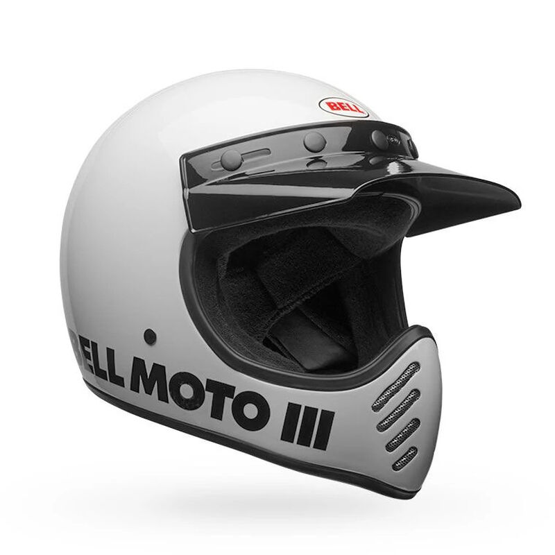 Bell Moto-3 Classic Solid Full Face Motorcycle Helmet - Front View