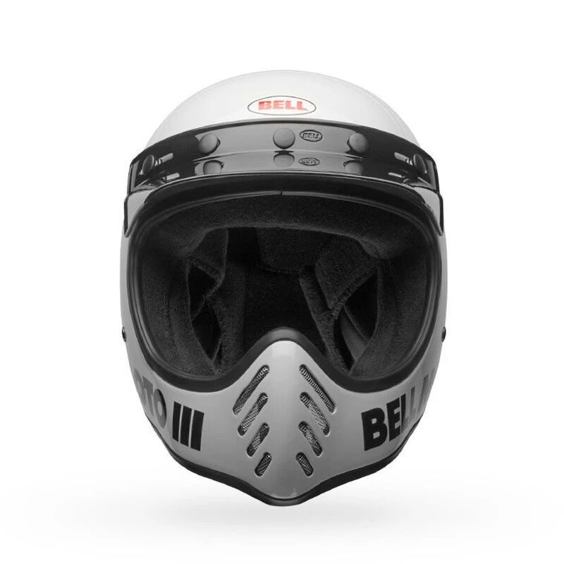 Bell Moto-3 Classic Solid Full Face Motorcycle Helmet - Front View