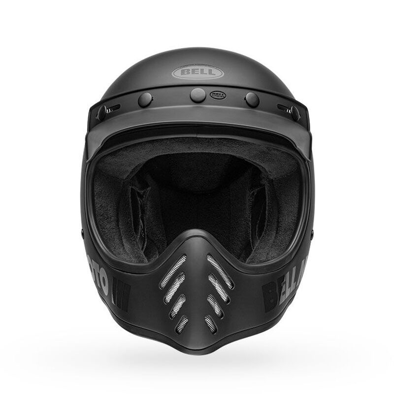 Bell Moto-3 Classic Solid Full Face Motorcycle Helmet - Front View