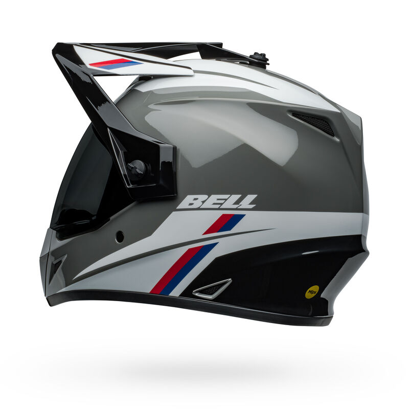Bell MX-9 Adventure Mips Alpine Motorcycle Helmet - Back View