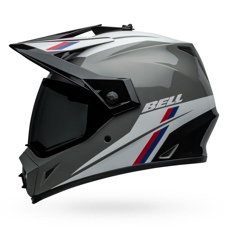 Bell MX-9 Adventure Mips Alpine Motorcycle Helmet - Side Profile View