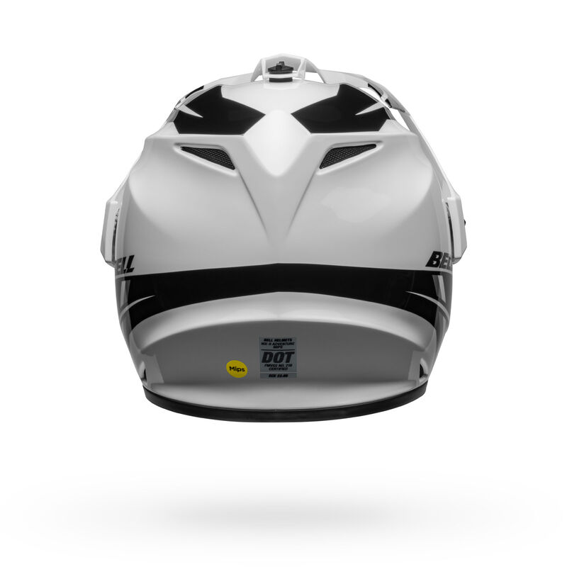 Bell MX-9 Adventure Mips Alpine Motorcycle Helmet - Back View