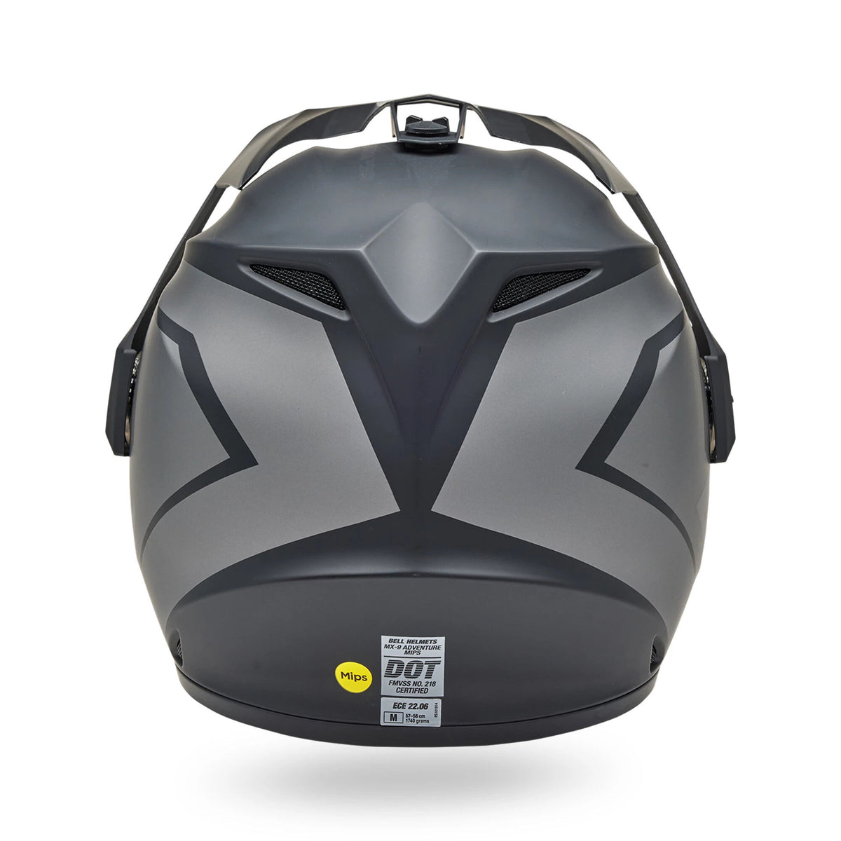 Bell MX-9 Adventure Mips Blackout Motorcycle Helmet - Back View