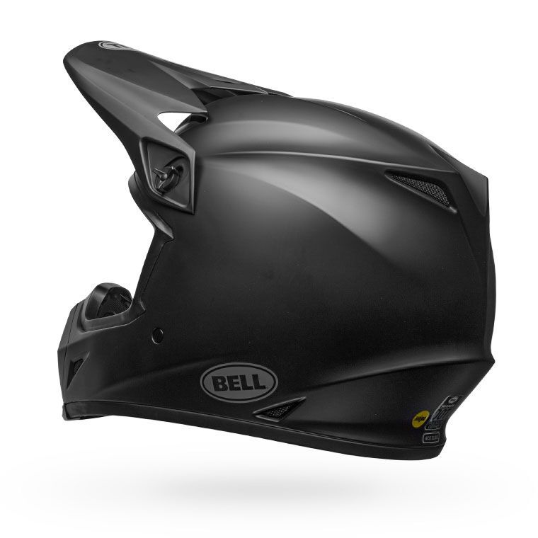 Bell MX-9 Mips Solid Motorcycle Helmet - Back View