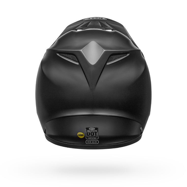 Bell MX-9 Mips Solid Motorcycle Helmet - Back View