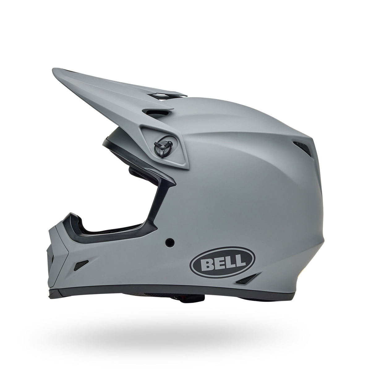 Bell MX-9 Mips Solid Motorcycle Helmet - Side Profile View