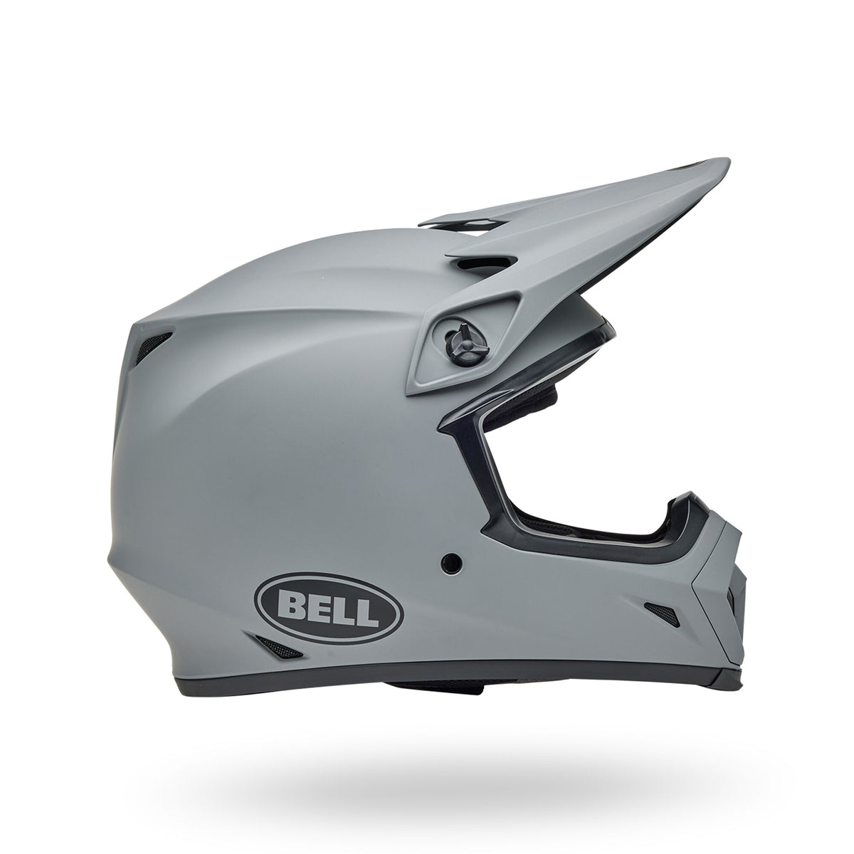 Bell MX-9 Mips Solid Motorcycle Helmet - Side Profile View