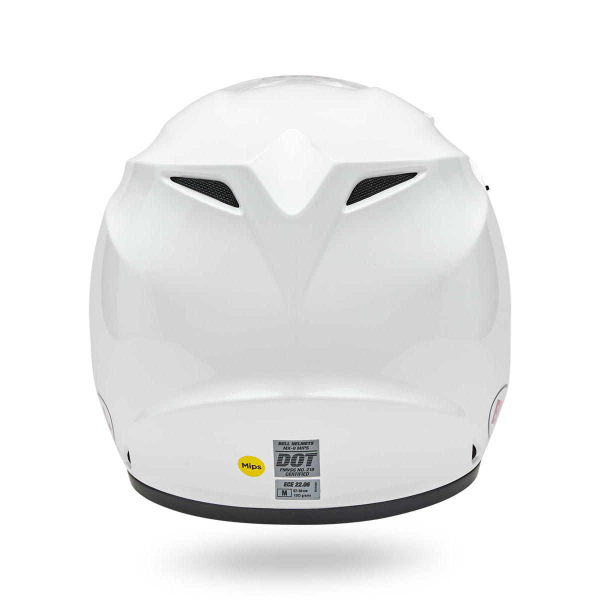 Bell MX-9 Mips Solid Motorcycle Helmet - Back View