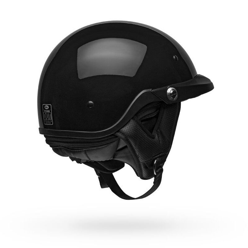 Bell Pit Boss Solid Half Face Motorcycle Helmet - Back View