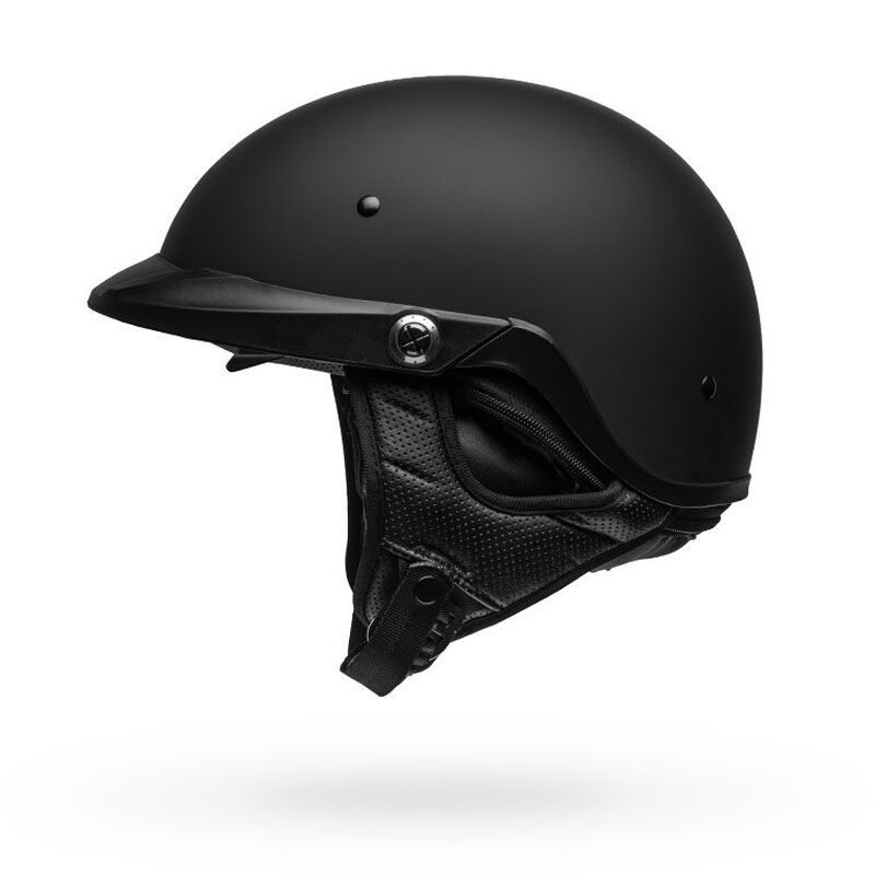 Bell Pit Boss Solid Half Face Motorcycle Helmet - Side Profile View