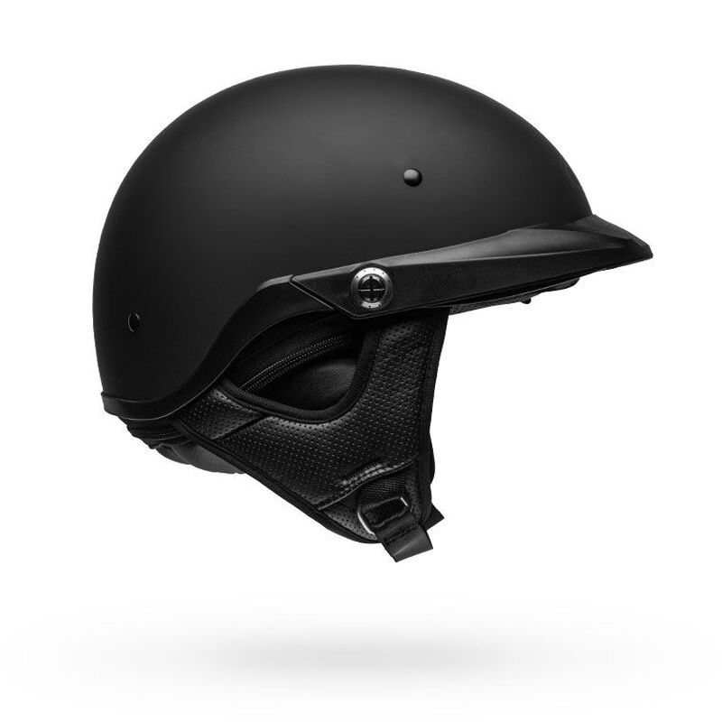 Bell Pit Boss Solid Half Face Motorcycle Helmet - Side Profile View