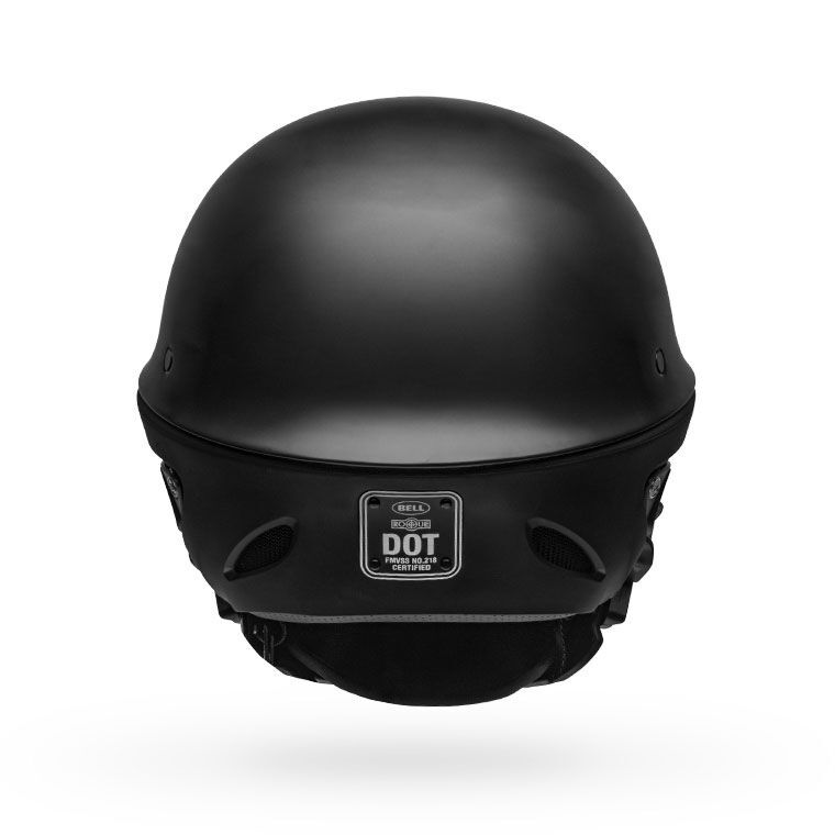 Bell Rogue Solid Half Face Motorcycle Helmet - Back View