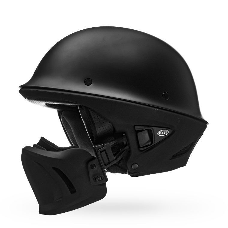 Bell Rogue Solid Half Face Motorcycle Helmet - Side Profile View