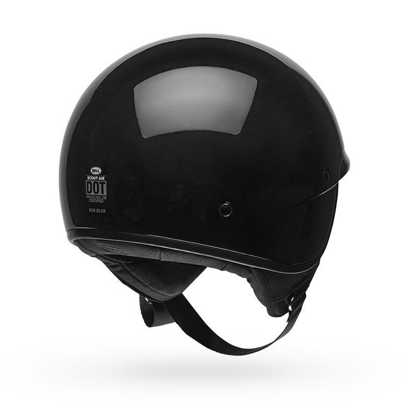 Bell Scout Air Solid Half Face Motorcycle Helmet - Back View