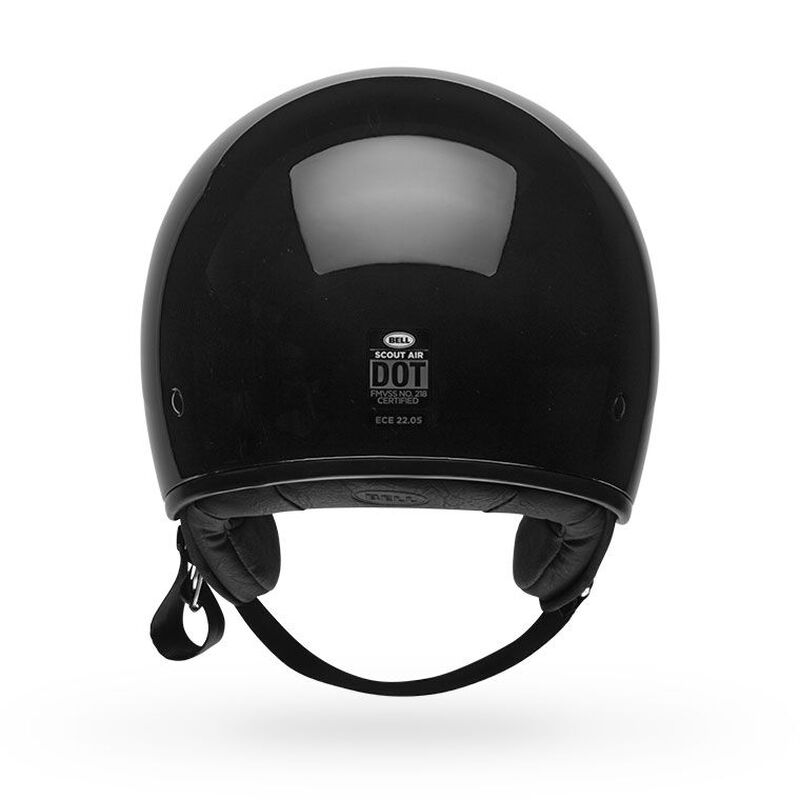 Bell Scout Air Solid Half Face Motorcycle Helmet - Back View