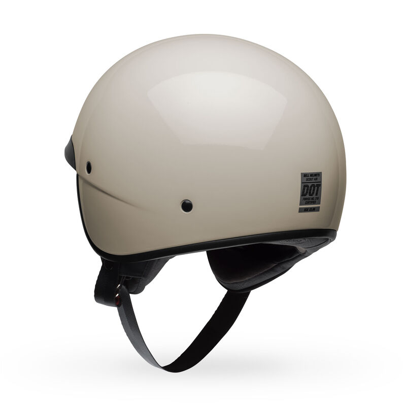 Bell Scout Air Solid Half Face Motorcycle Helmet - Back View