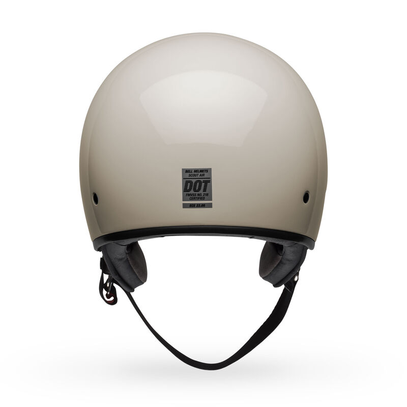 Bell Scout Air Solid Half Face Motorcycle Helmet - Back View