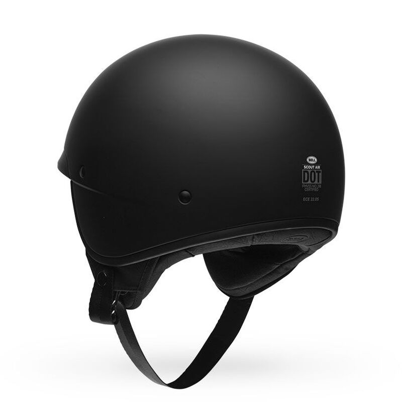 Bell Scout Air Solid Half Face Motorcycle Helmet - Back View