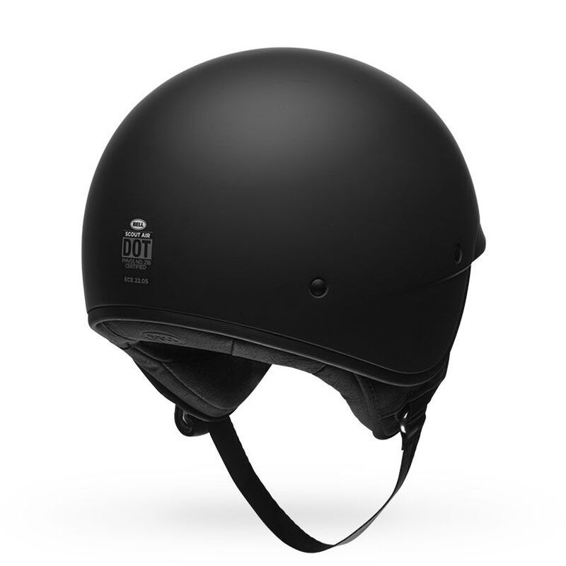 Bell Scout Air Solid Half Face Motorcycle Helmet - Back View