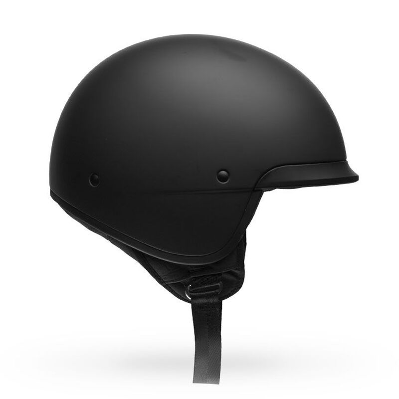 Bell Scout Air Solid Half Face Motorcycle Helmet - Side Profile View