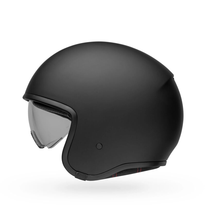 Bell TX501 Solid Open Face Motorcycle Helmet - Side Profile View
