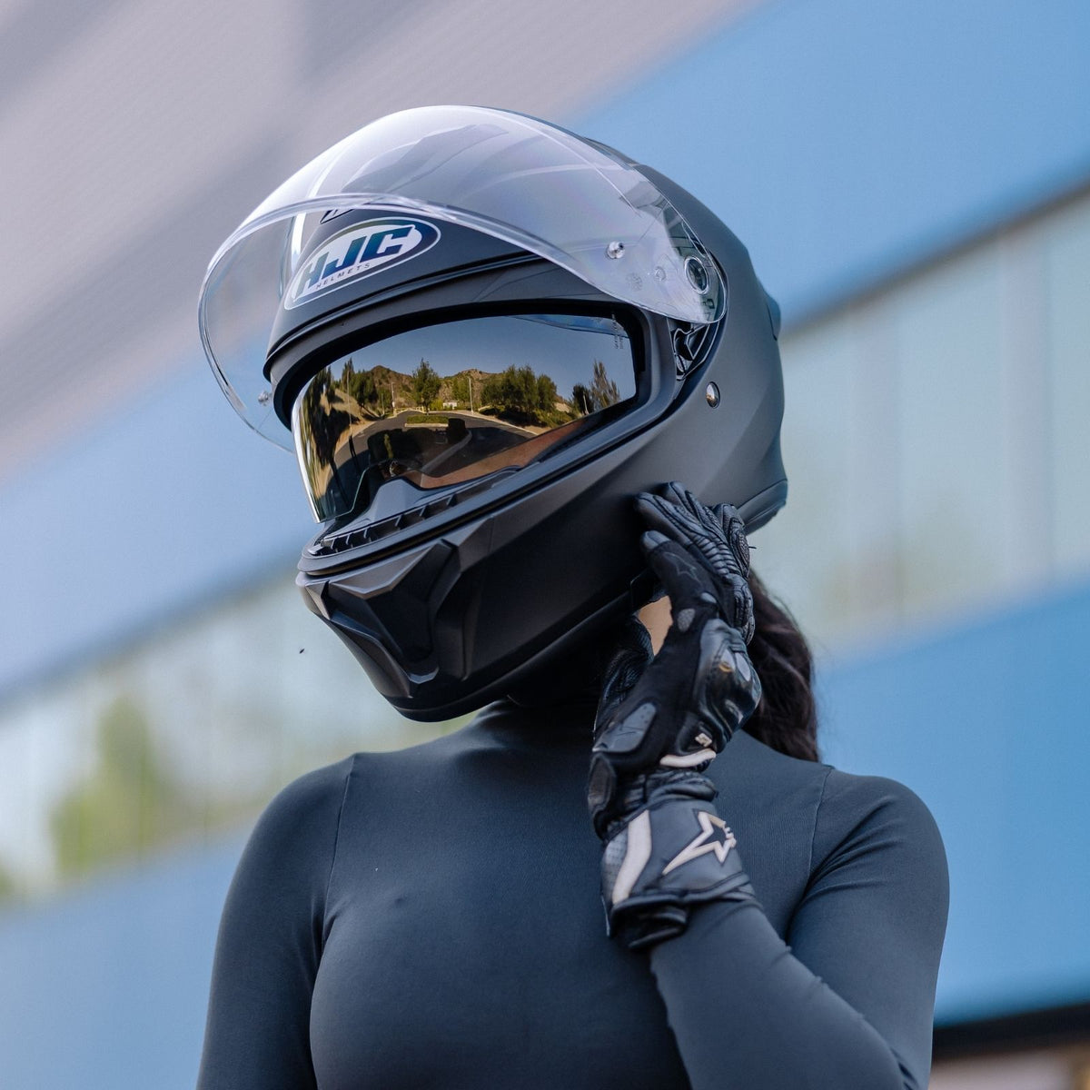 HJC C71 Solid Full Face Motorcycle Helmet