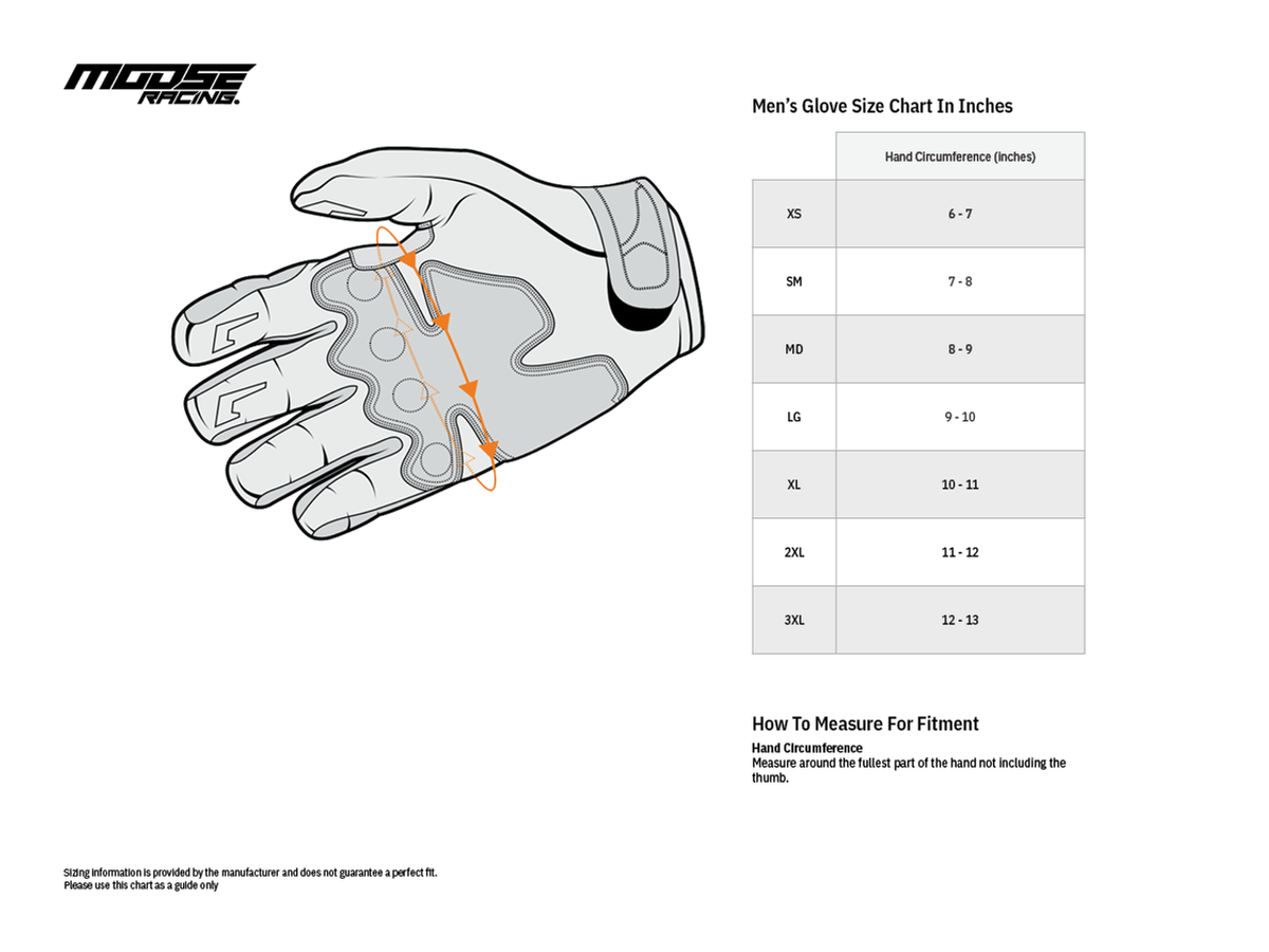 Moose Racing Abrasion Resistant Half Finger Glove Liners