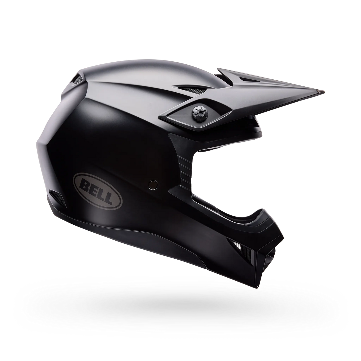 Bell MX-10 Mips Solid Motorcycle Helmet - Matte Black - Side View
