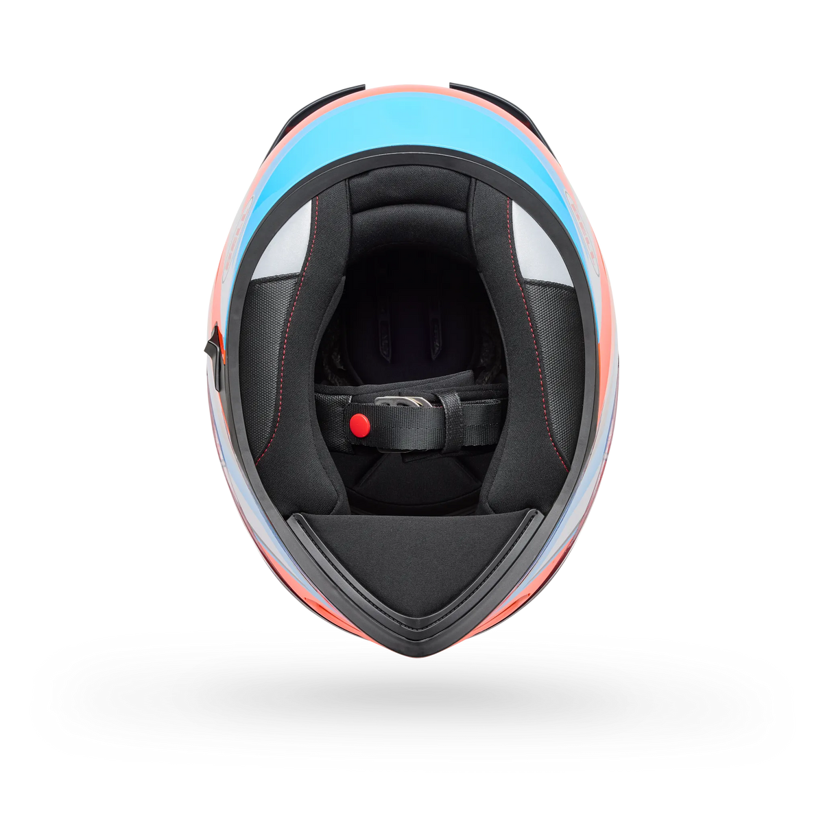 Bell Lithium Nova Full Face Motorcycle Helmet - Orange/Blue - Bottom View