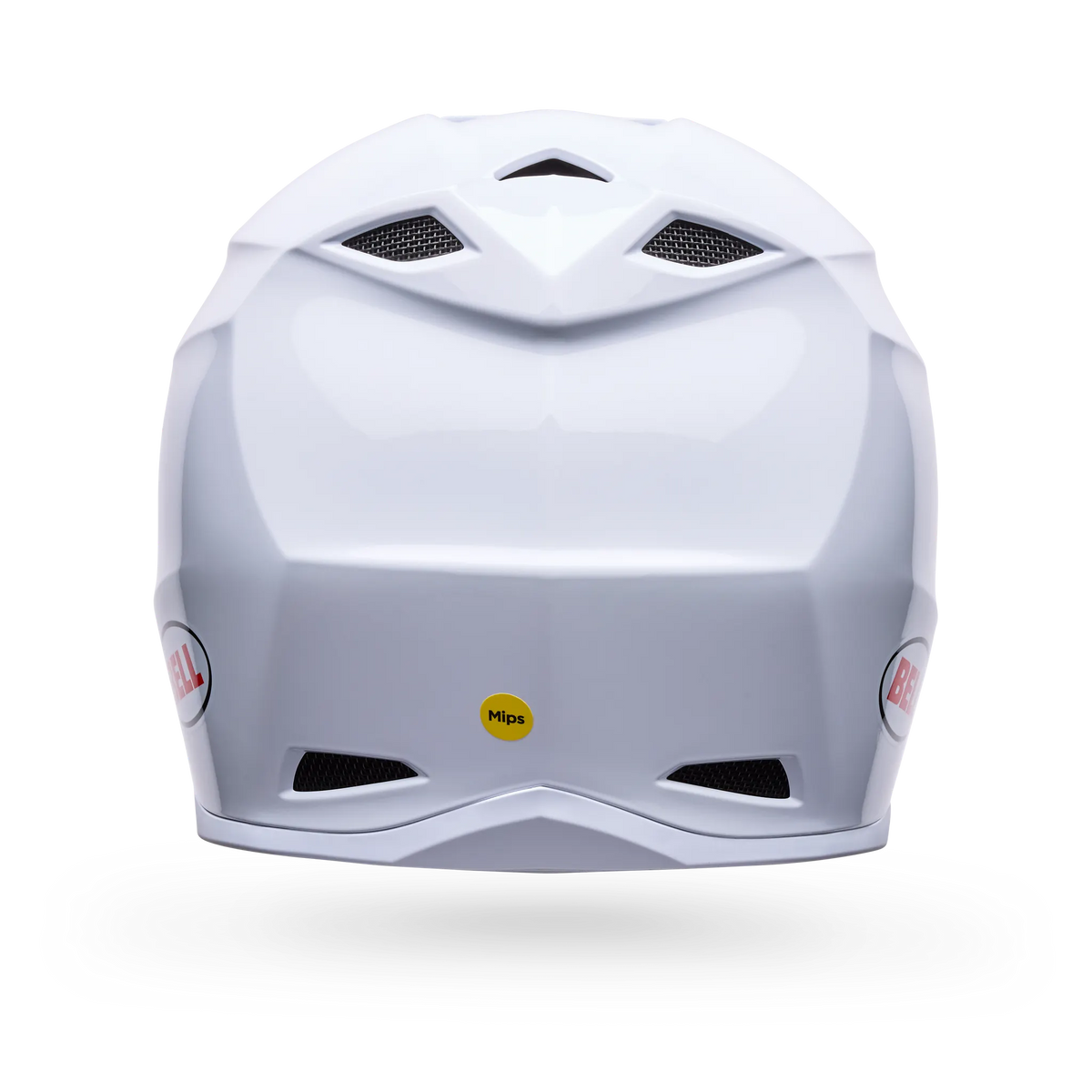Bell MX-10 Mips Solid Motorcycle Helmet - White - Back View