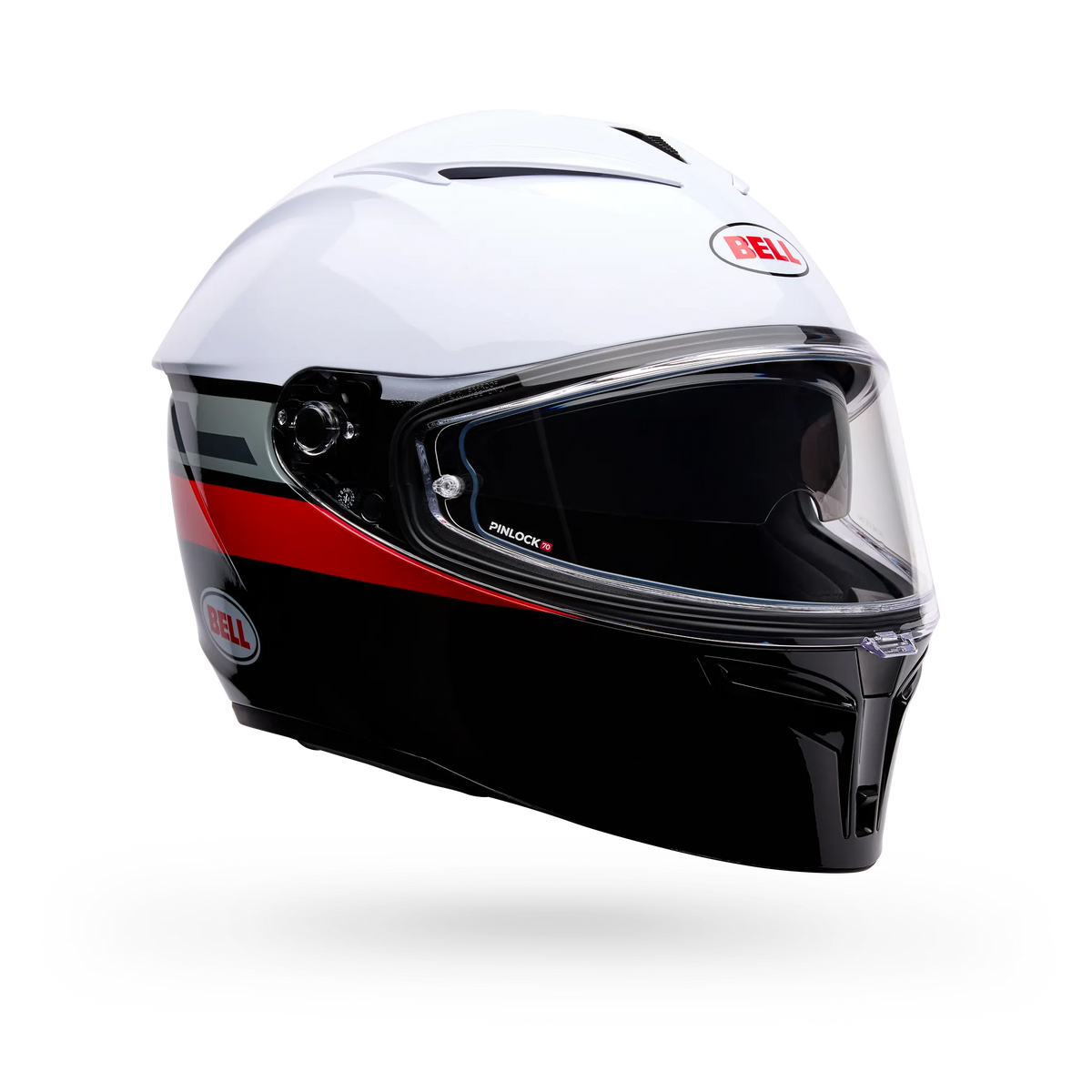 Bell Lithium Motion Full Face Motorcycle Helmet - White/Red - Main