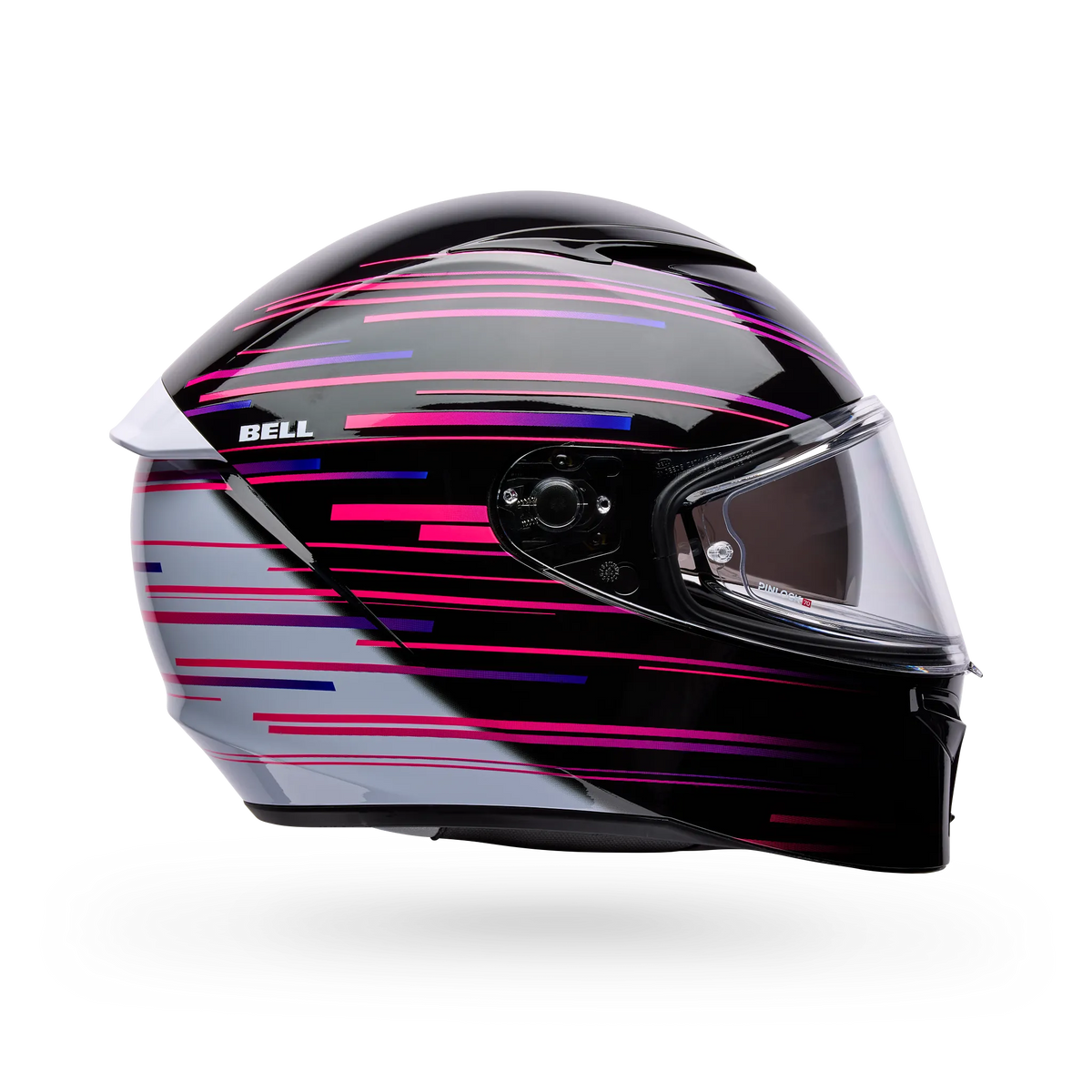 Bell Lithium Velo Full Face Motorcycle Helmet - Black/Purple - Side View