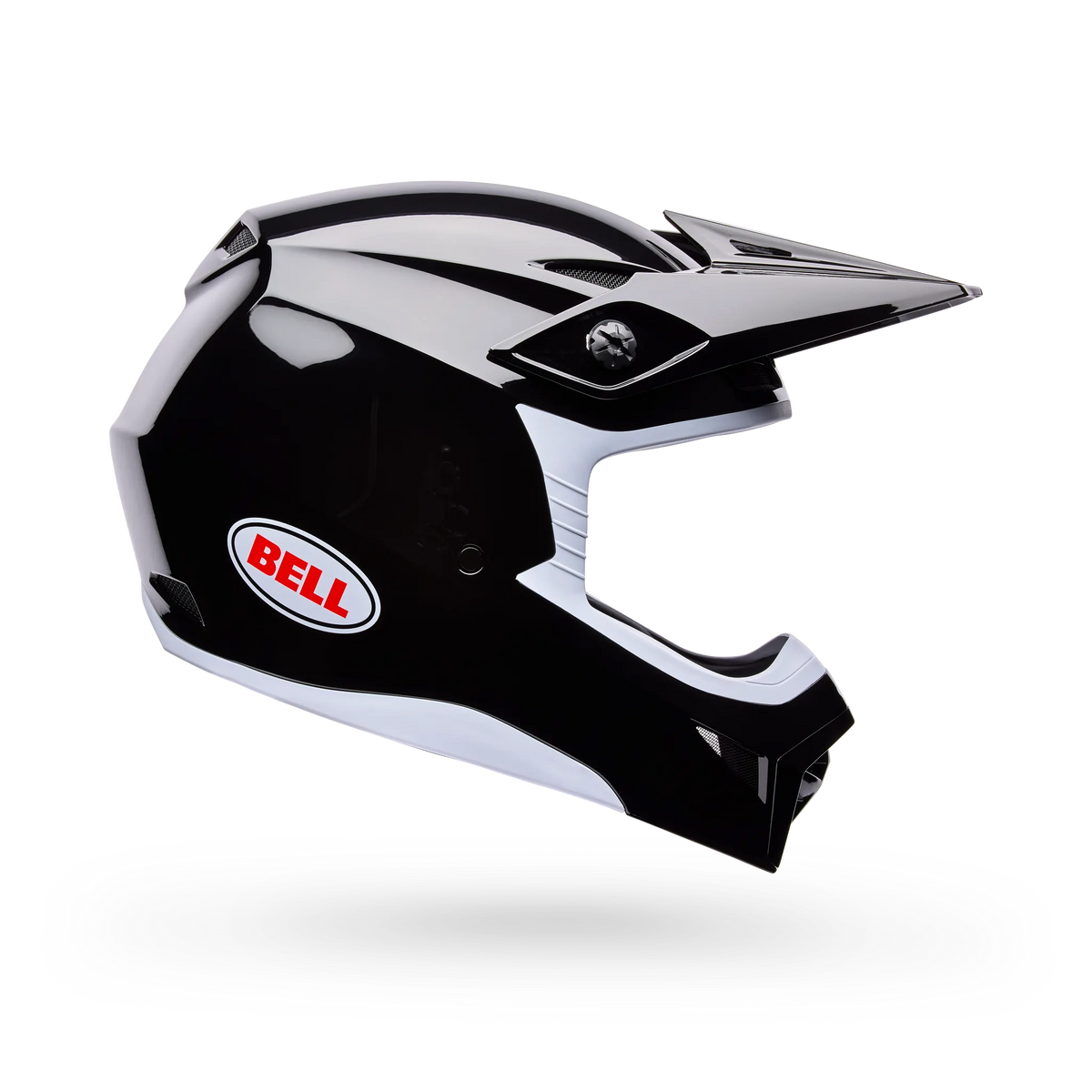 Bell MX-10 Mips Solid Motorcycle Helmet - Black - Side View
