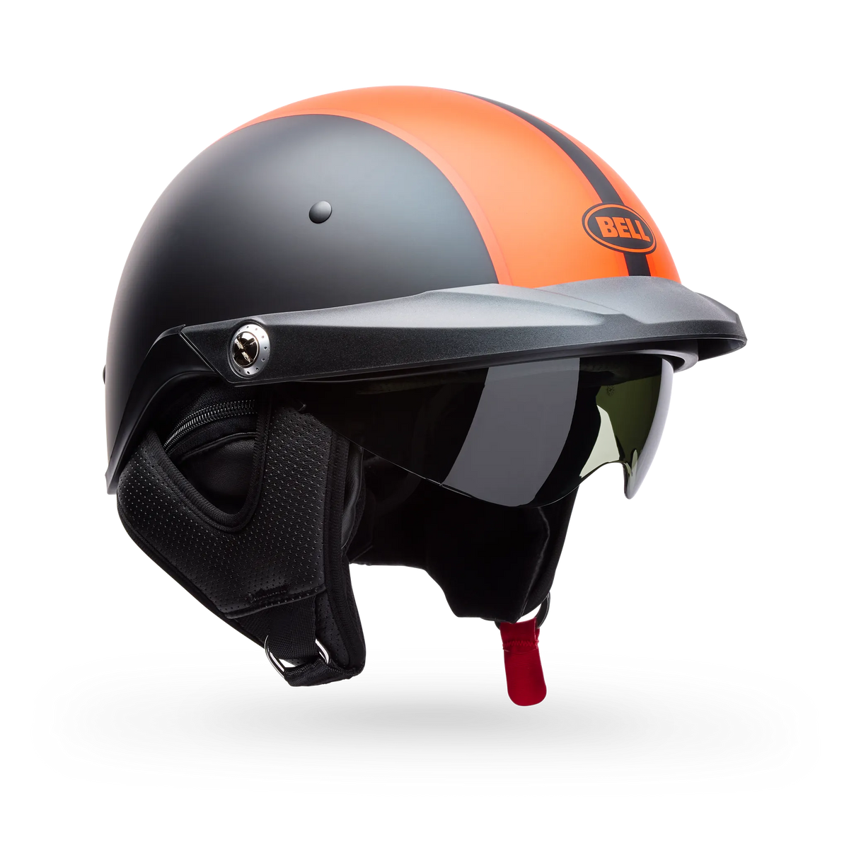 Bell Pit Boss Pinned Half Face Motorcycle Helmet - Front 3/4 Angle View