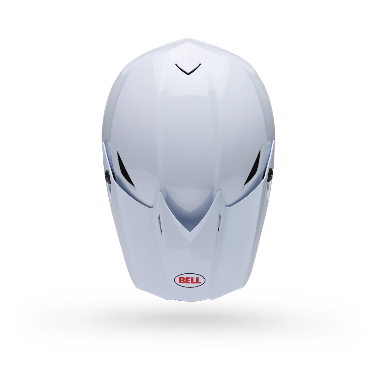Bell MX-10 Mips Solid Motorcycle Helmet - White - Top View