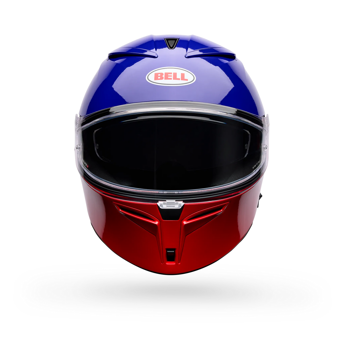 Bell Lithium Motion Full Face Motorcycle Helmet - Blue/Red - Front View