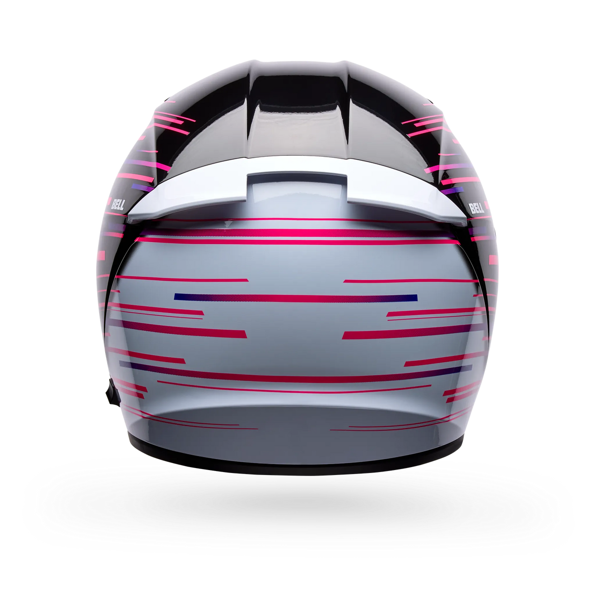 Bell Lithium Velo Full Face Motorcycle Helmet - Black/Purple - Back View