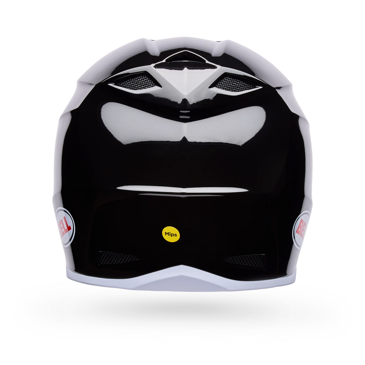 Bell MX-10 Mips Solid Motorcycle Helmet - Black - Back View