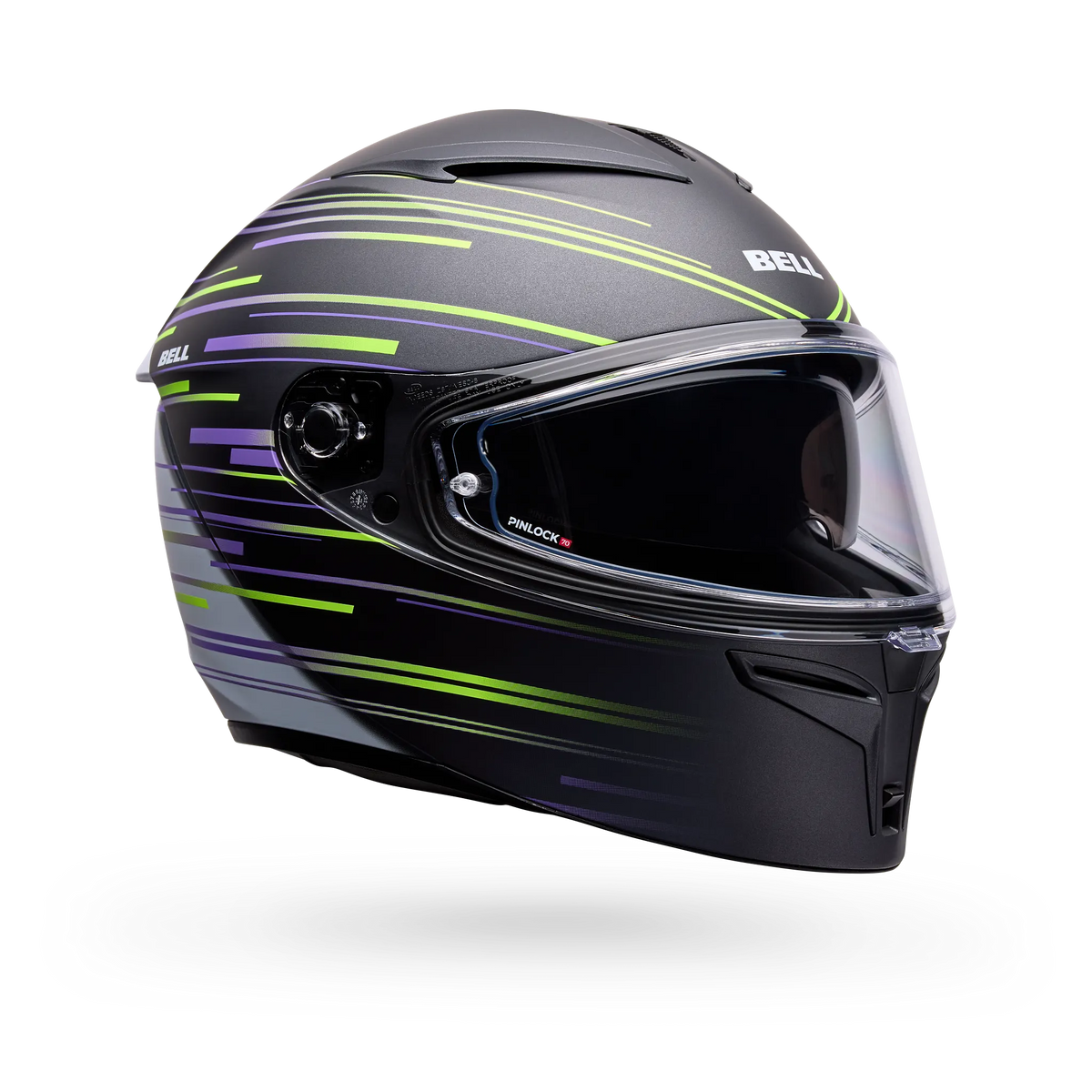 Bell Lithium Velo Full Face Motorcycle Helmet - Black/Yellow - Main