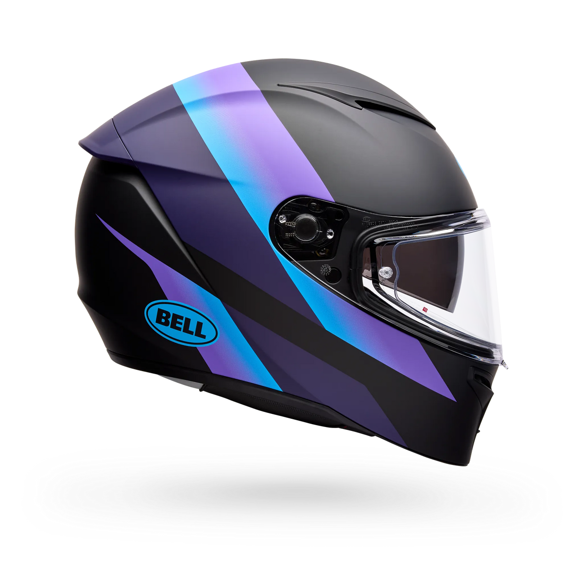 Bell Lithium Passion Full Face Motorcycle Helmet - Black/Purple - Side View