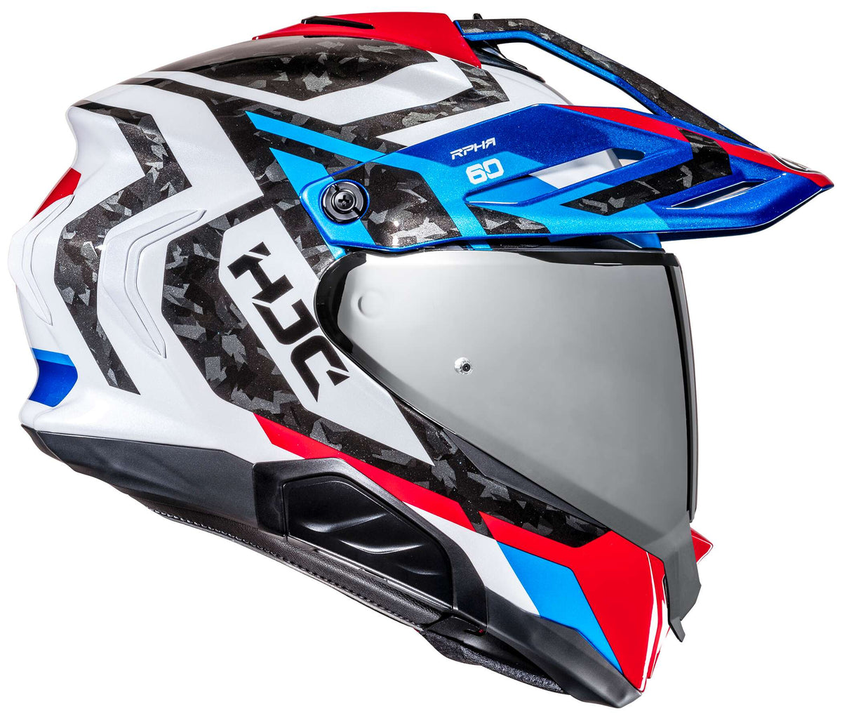 HJC RPHA 60 Dakar Dual Sport Motorcycle Helmet - Shield Up Open View