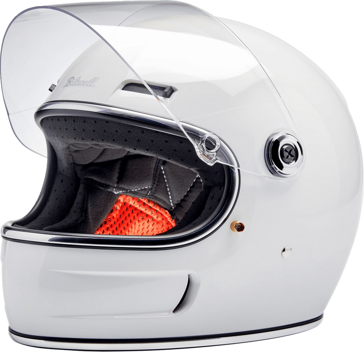 Biltwell-Gringo-SV-Solid-Full-Face-Motorcycle-Helmet-Gloss-White-open-visor-view