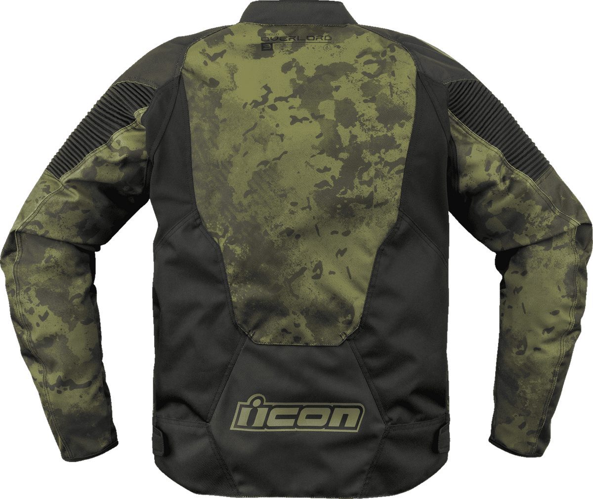 Icon-Mens-Overlord-3-CE-Magnacross-Motorcycle-Jacket-Green-back-view